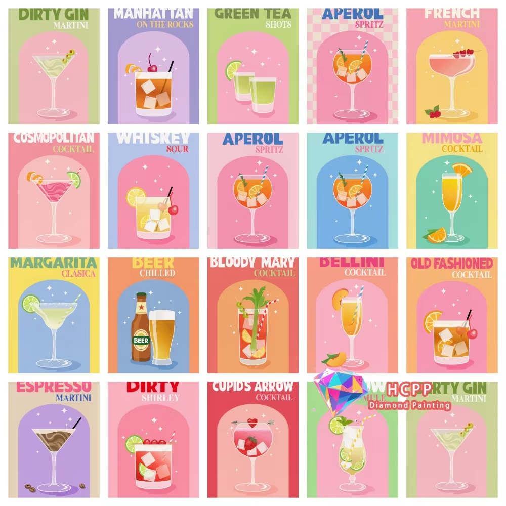 Photo Mosaic Print - Cupid Arrow Manhattan Bloody Mary Cocktail