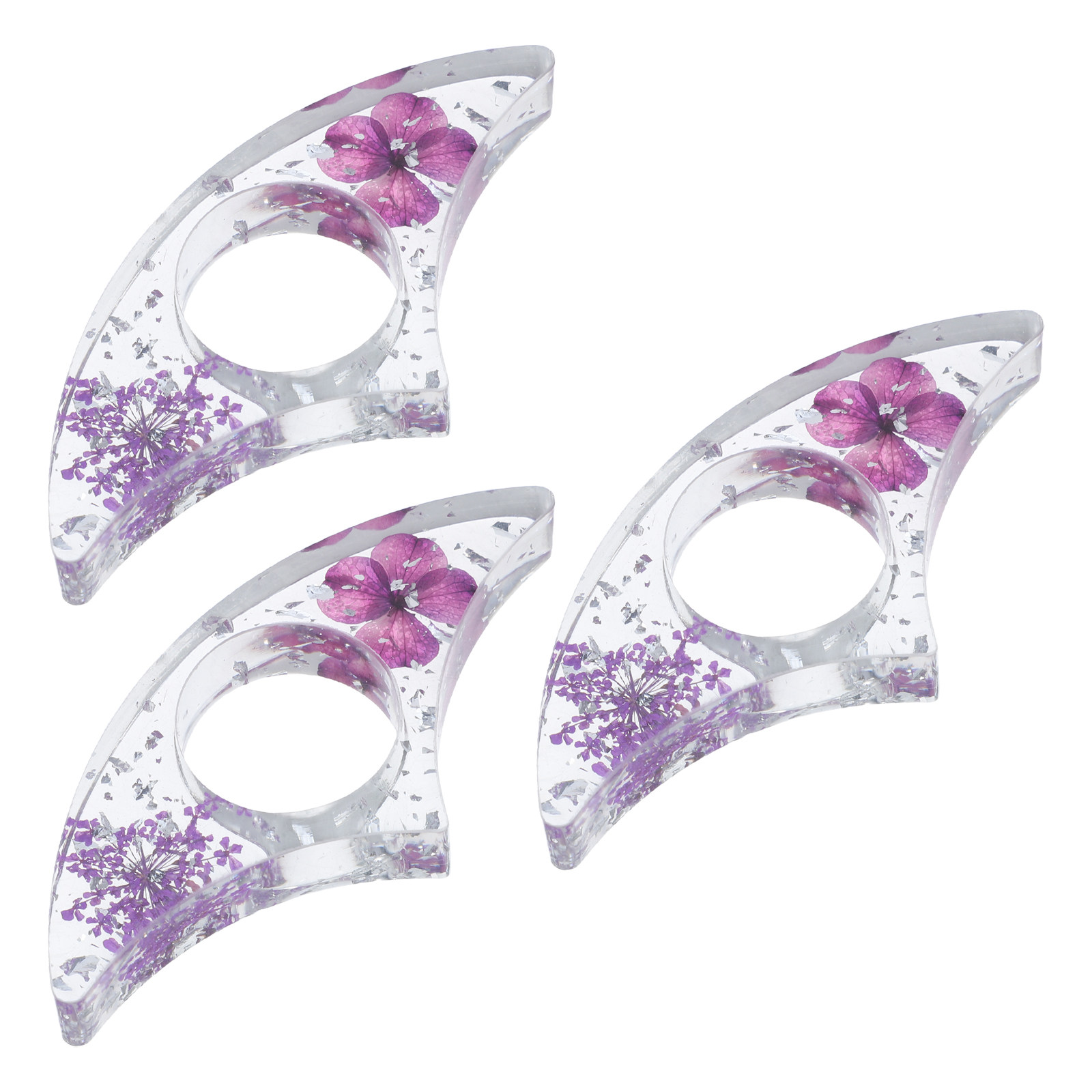 Dried Flower Bookmark - 3Pcs Floral Book Page Holders Transparent