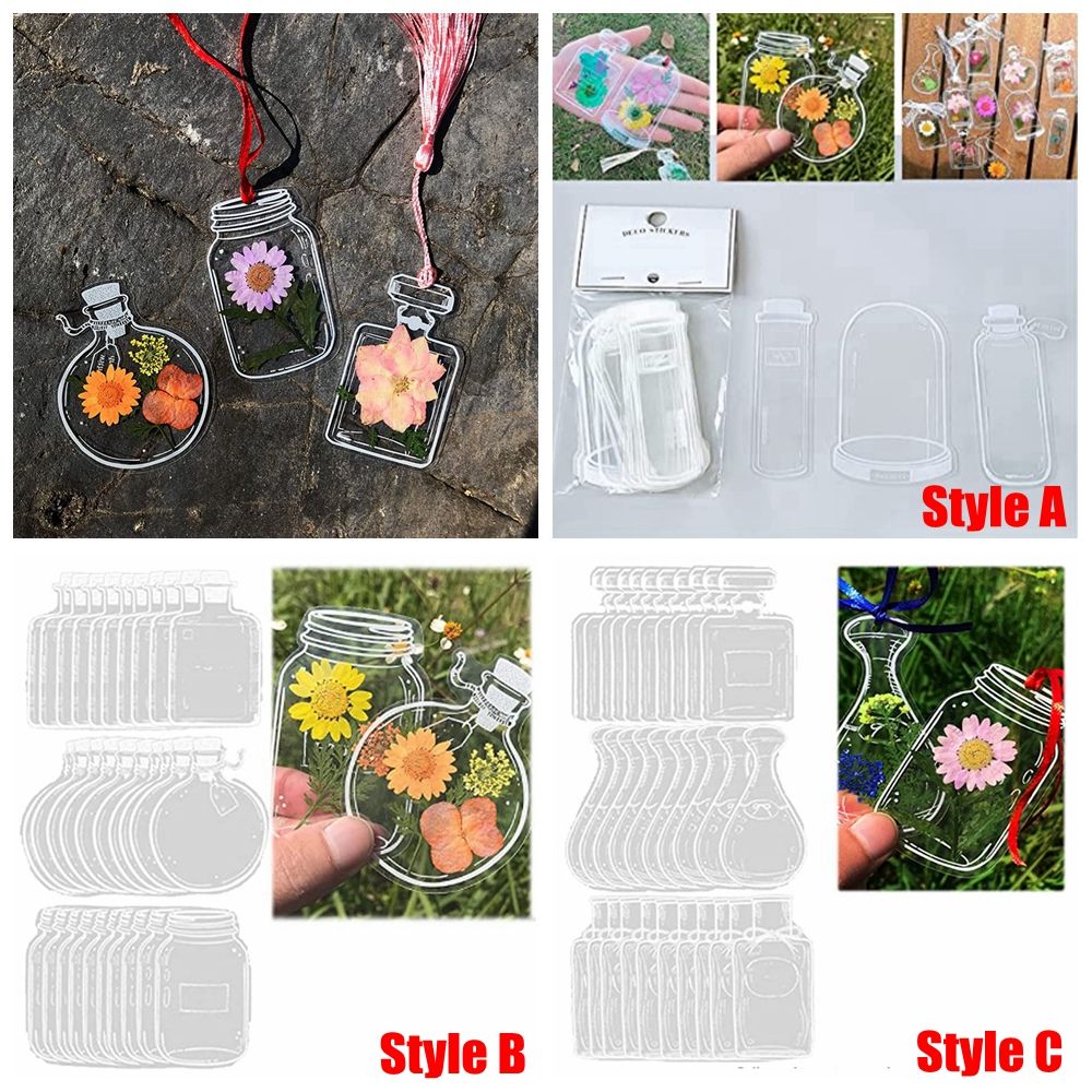 30Pcs DIY Transparent Dried Fl - Dried Flower Bookmark reseña y precio