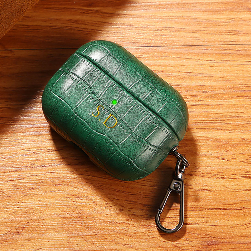 For Airpods 1 2 3 4 Pro 2 Luxu - Monogram Keychain Leather reseña y precio