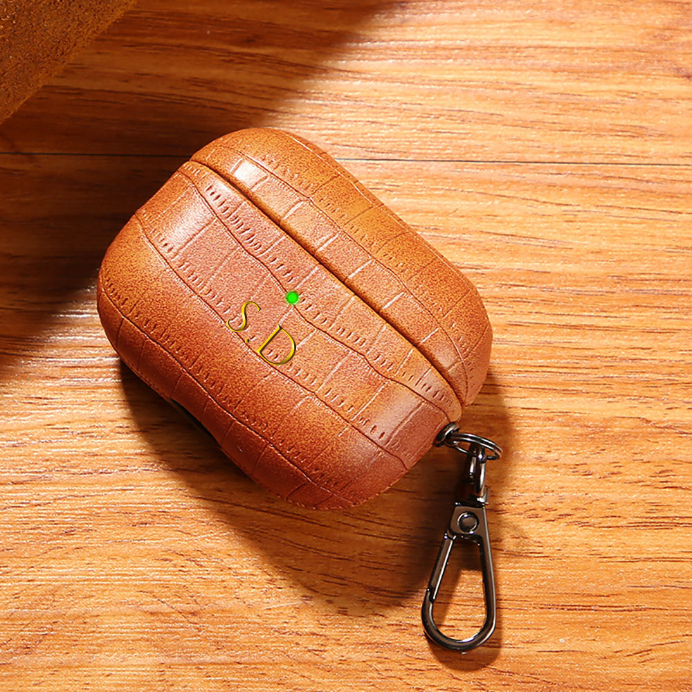 For Airpods 1 2 3 4 Pro 2 Luxu - Monogram Keychain Leather reseña y precio