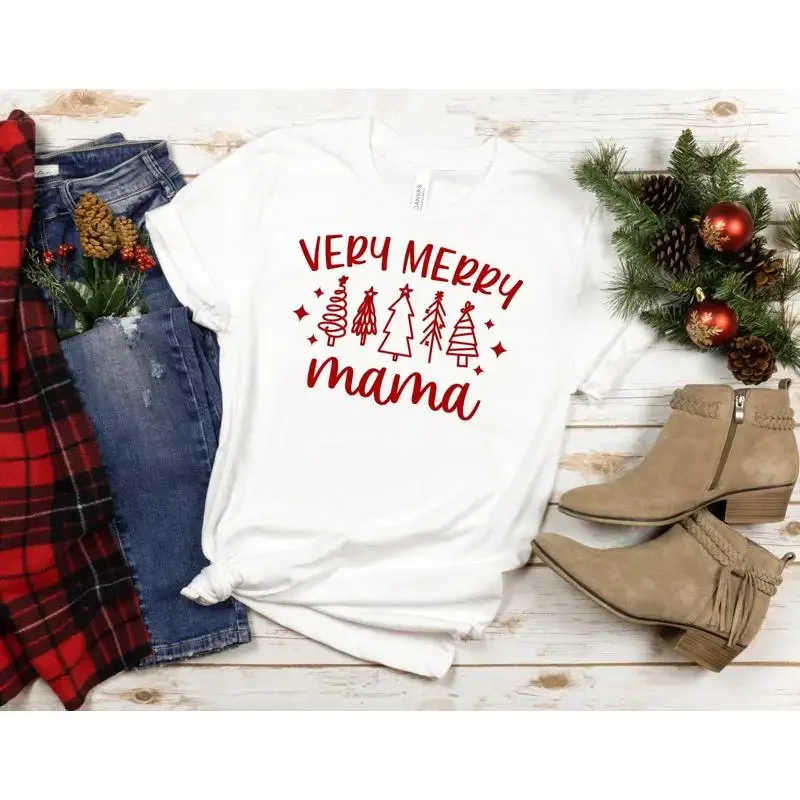 Very Merry Matching Family Chr - Family Tree Print reseña y precio