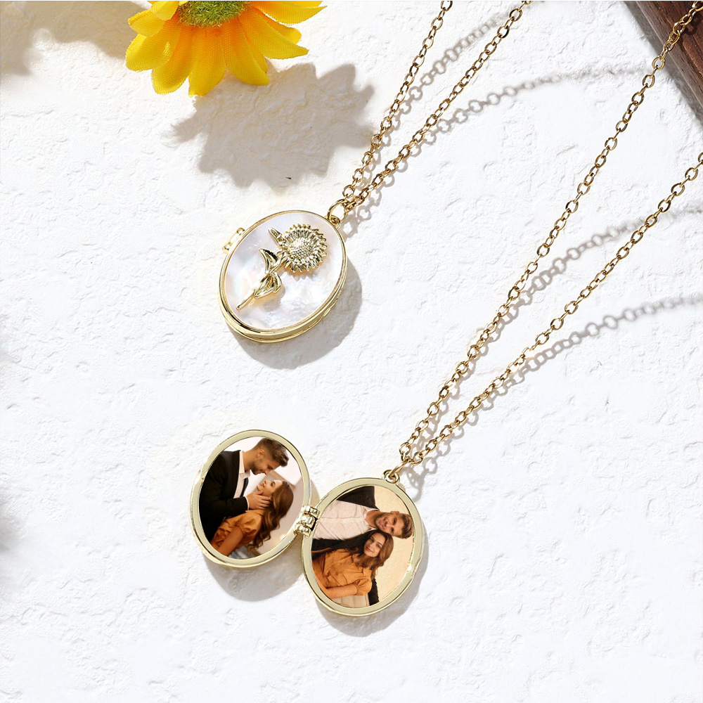 Diamon Birth Flower Custom Col - Birth Flower Necklace reseña y precio