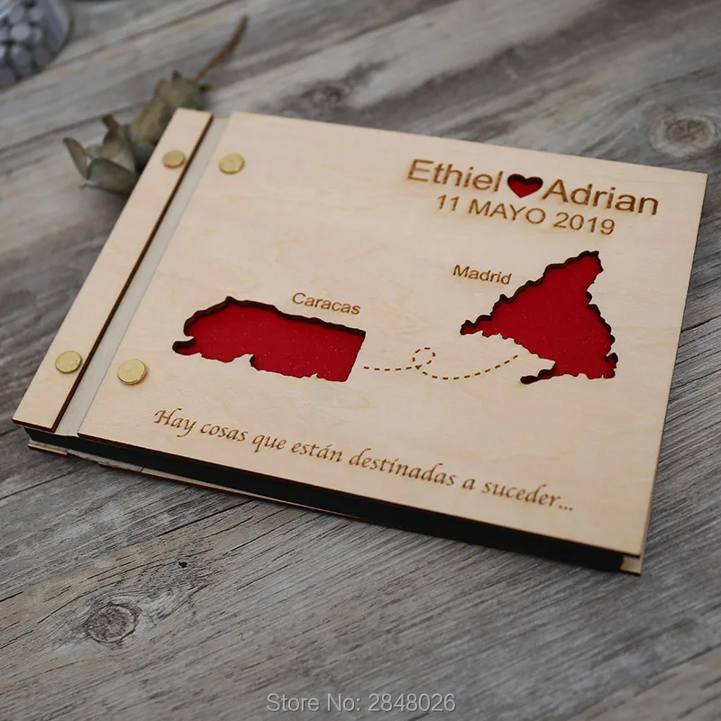 Map engraved wedding guestbook - Custom Star Map reseña y precio