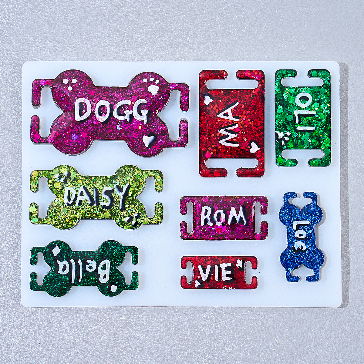 DIY Cat Dog ID Tag Silicone Mo - Pet Portrait Custom reseña y precio