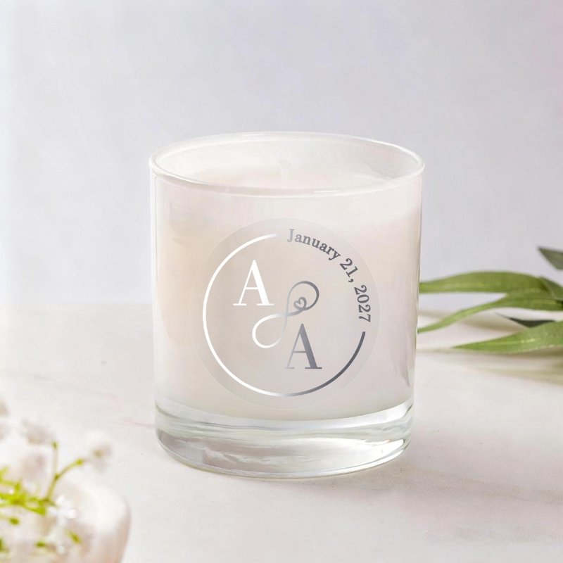 50PCS Personalized Wedding Sti - Personalised Candle Label reseña y precio