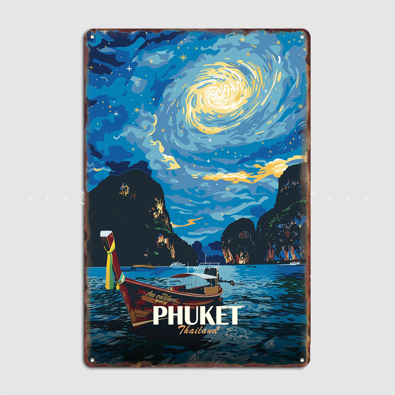 Phuket Thailand Night Sky Boat - Custom Night Sky reseña y precio