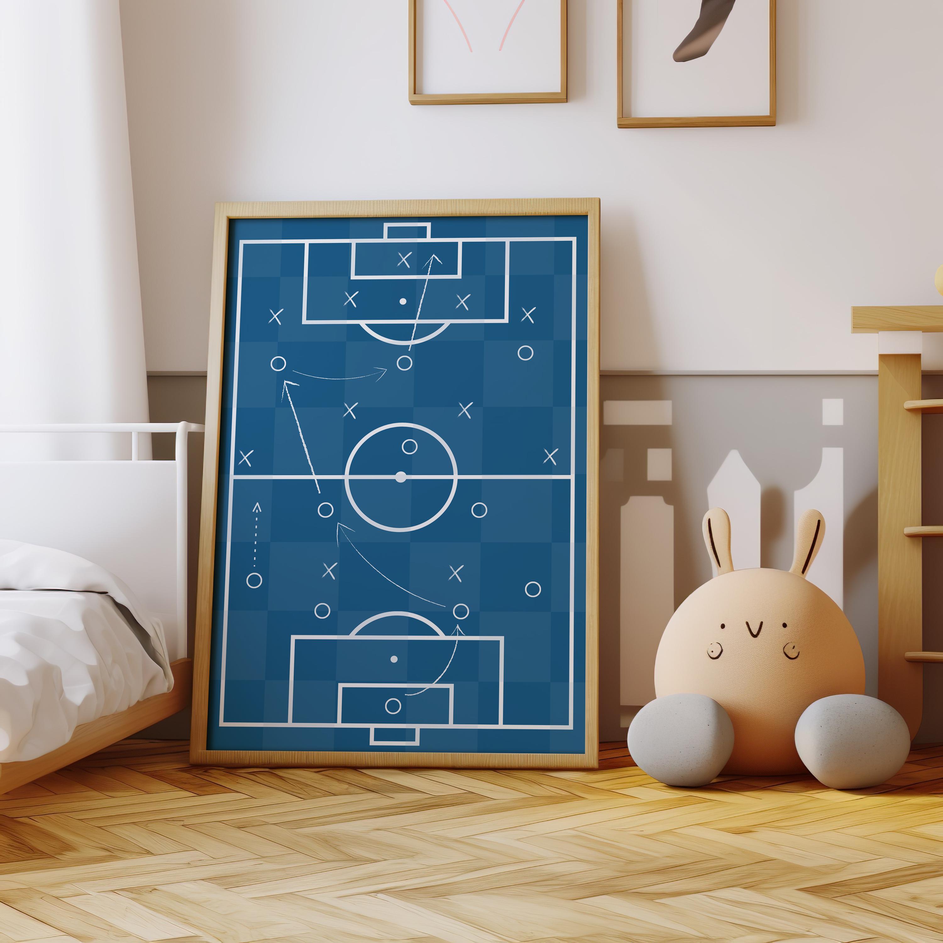Custom Soccer Wall Art Set Aff - Personalized Name Box reseña y precio