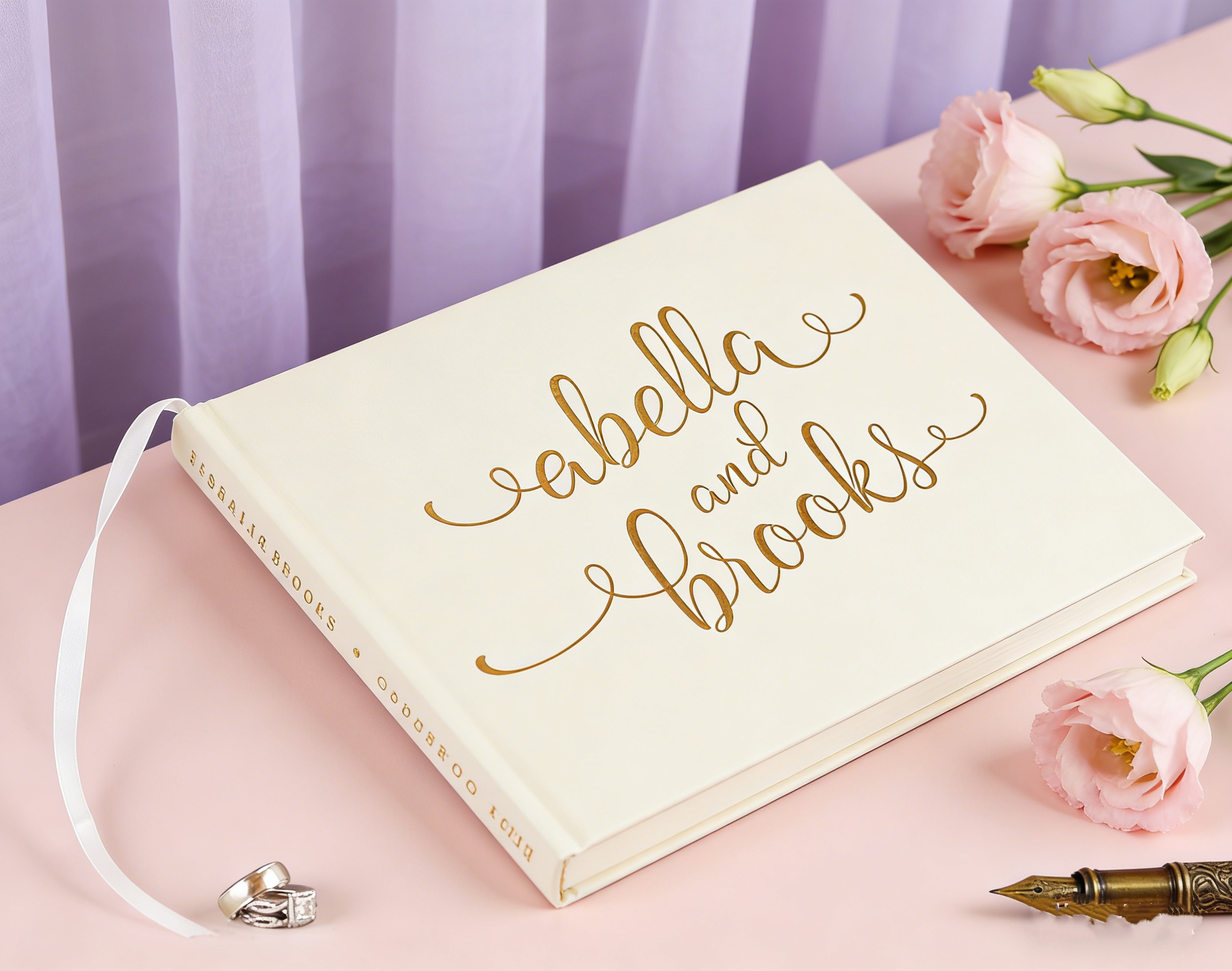 Rustic Floral Wedding Guestboo - Custom Photo Book reseña y precio