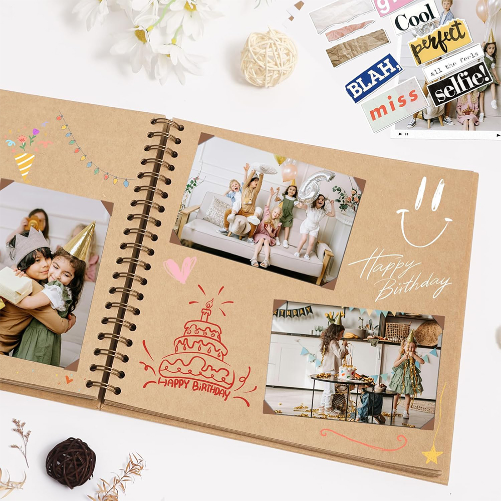 8 Inch Scrapbook Album 40 Page - Custom Photo Book reseña y precio