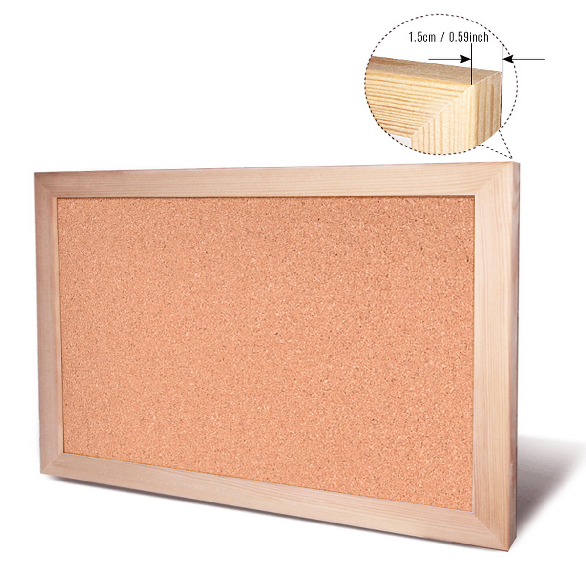 Vintage Pine Wood Frame Cork B - Engraved Wood Frame reseña y precio