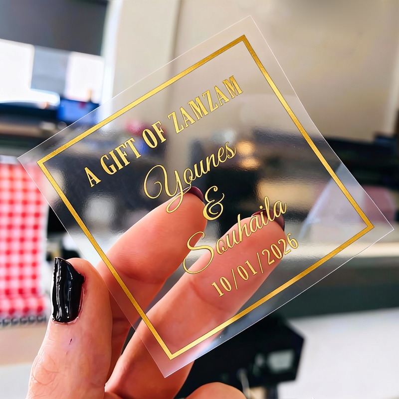 50PCS Square Personalized Wedd - Personalised Candle Label reseña y precio