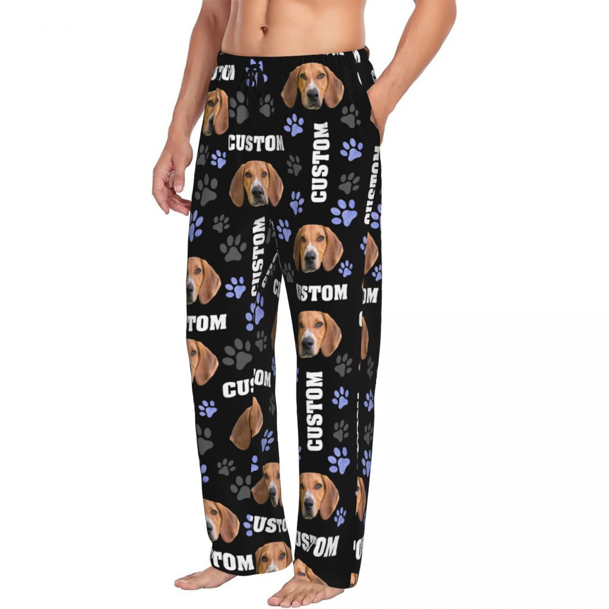 Men Custom Dog Photo Pajama Pa - Pet Portrait Custom reseña y precio