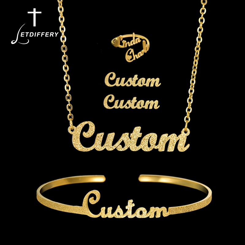 Letdiffery Custom Name Jewelry - Initial Ring Custom reseña y precio