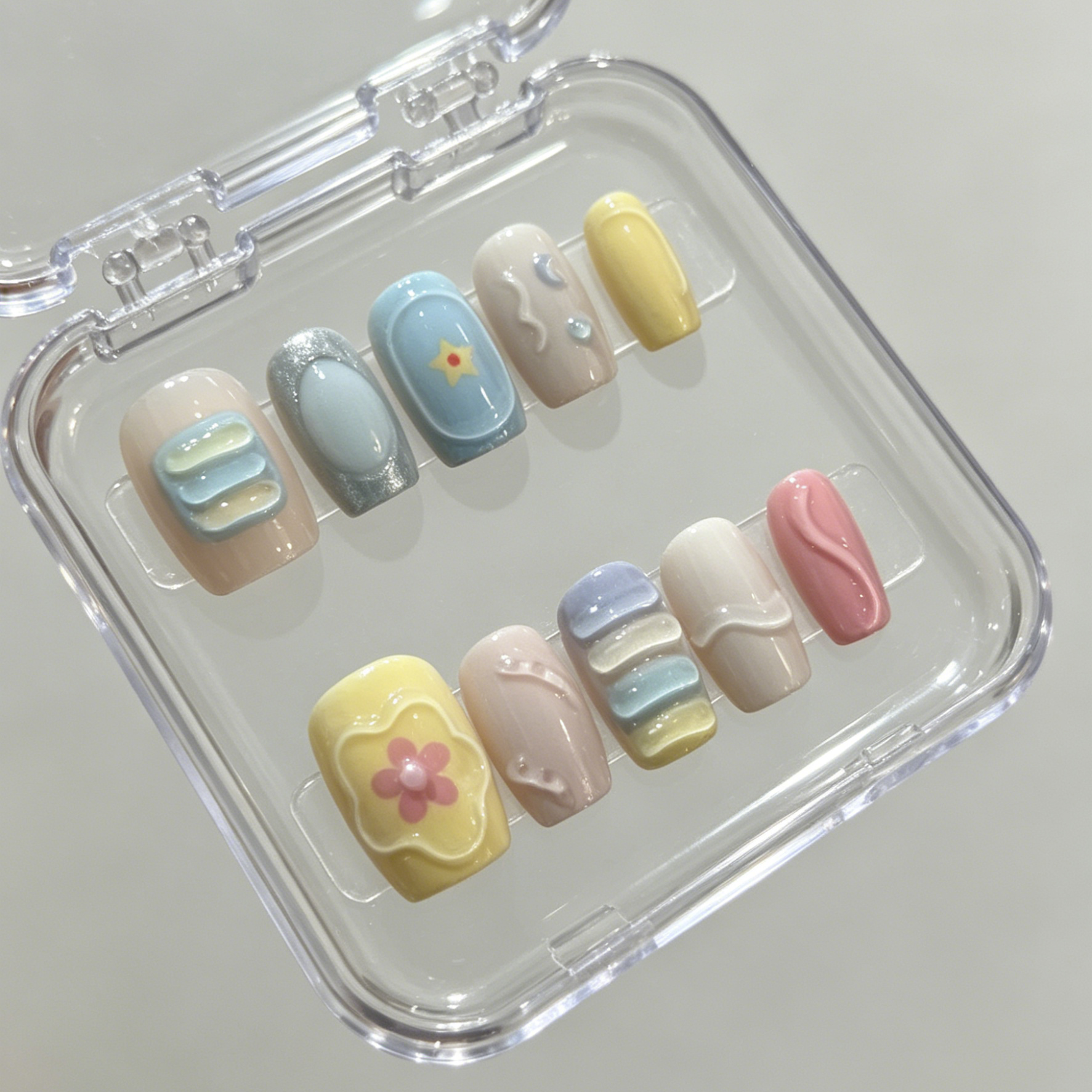 10 hand pressed short square n - Pressed Flower Art reseña y precio