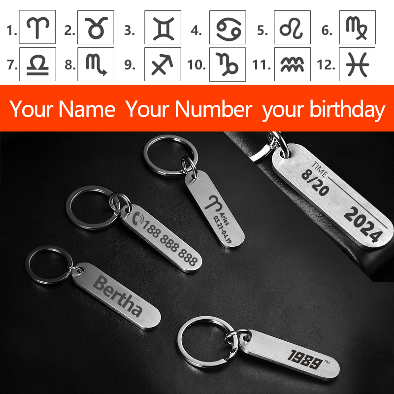 Customized Key Chains with Las - Initial Ring Custom reseña y precio