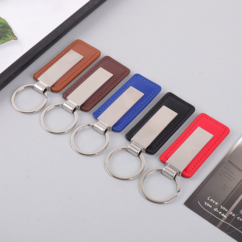 PU Leather Custom Name Keychai - Initial Ring Custom reseña y precio