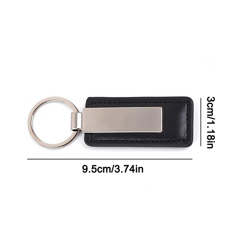 PU Leather Custom Name Keychai - Initial Ring Custom reseña y precio