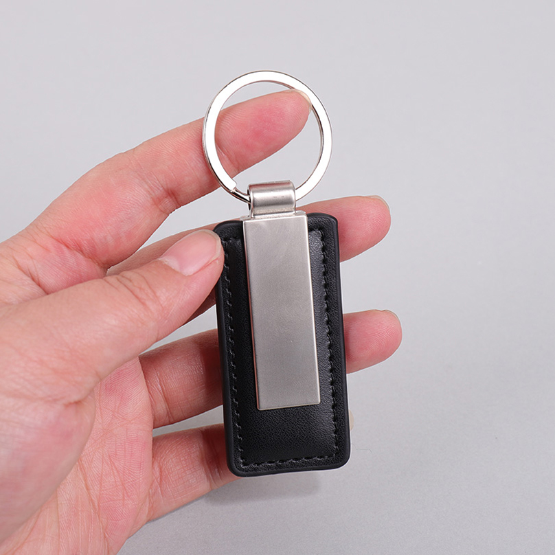 PU Leather Custom Name Keychai - Initial Ring Custom reseña y precio