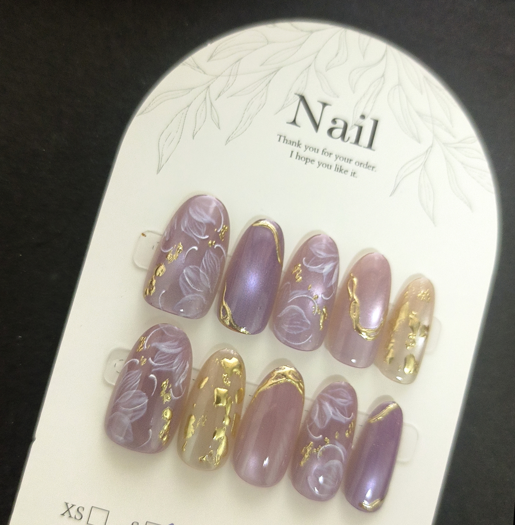 10pcs Handmade Press On Nails  - Pressed Flower Art reseña y precio