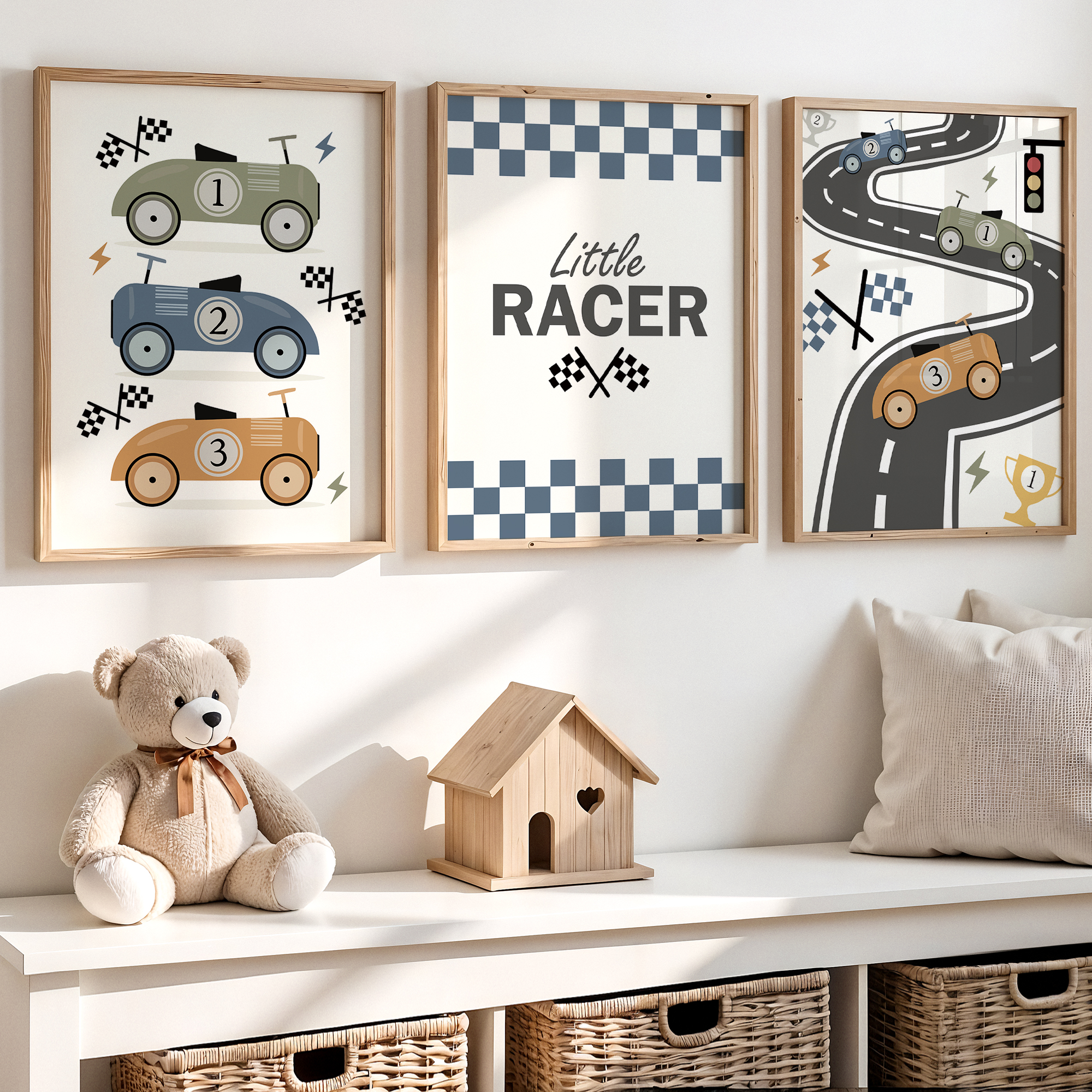 3pcs Minimalist,Cartoon Car Ra - Personalized Name Box reseña y precio