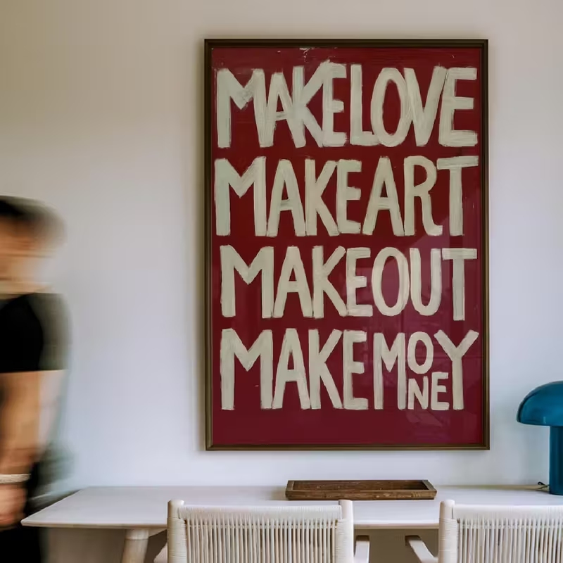 Modern,Retro Self Made Love Ki - Custom Map Poster reseña y precio