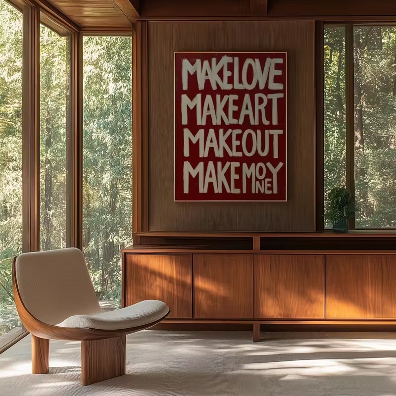 Modern,Retro Self Made Love Ki - Custom Map Poster reseña y precio