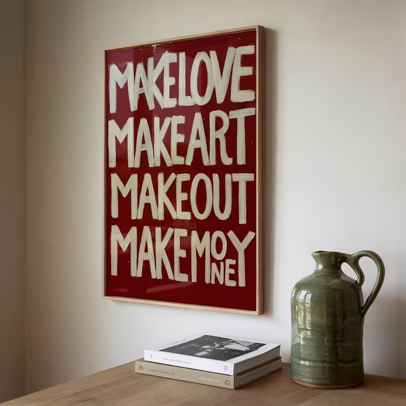 Modern,Retro Self Made Love Ki - Custom Map Poster reseña y precio