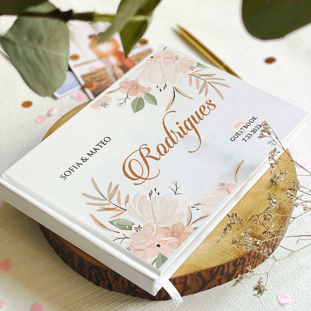 Custom Wedding White Guest Boo - Custom Photo Book reseña y precio