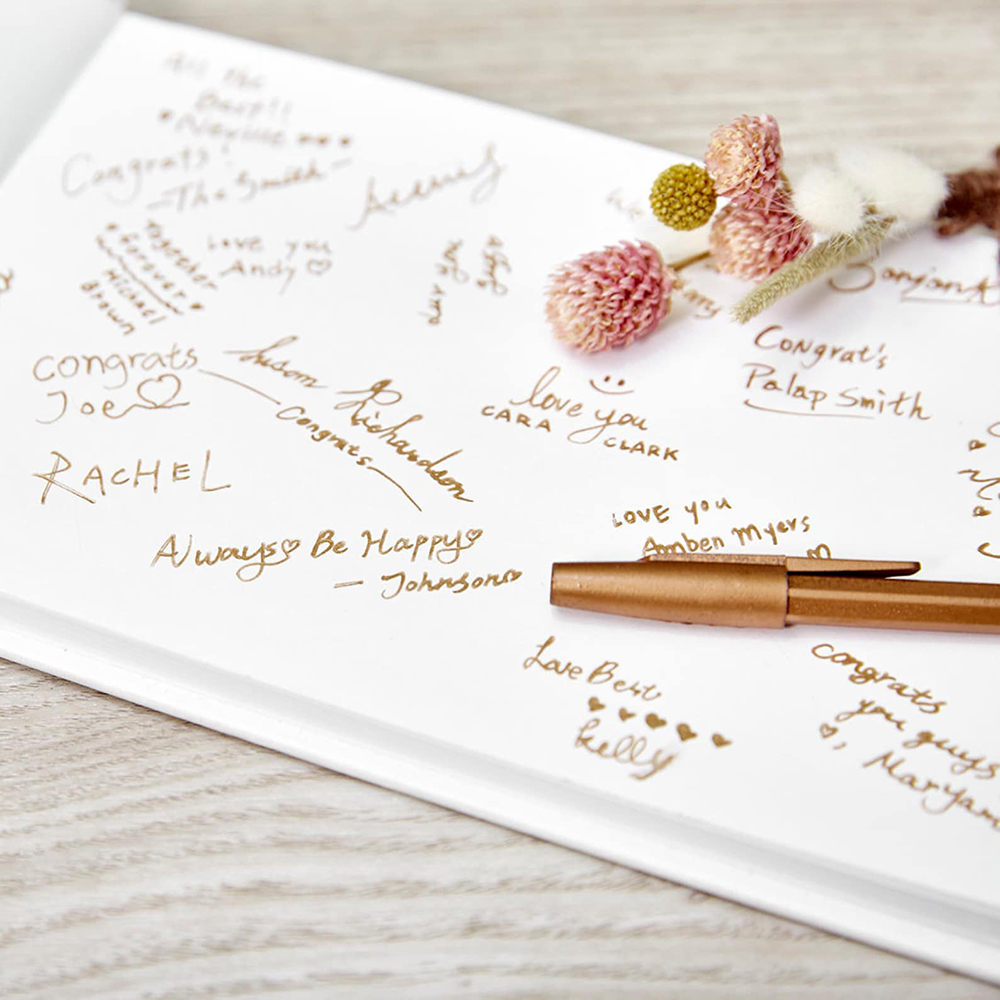 Custom Wedding White Guest Boo - Custom Photo Book reseña y precio
