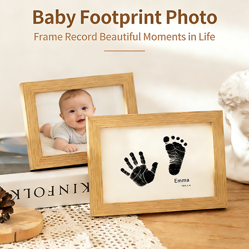 Diy Wooden Baby Pet Paw Print  - Engraved Wood Frame reseña y precio