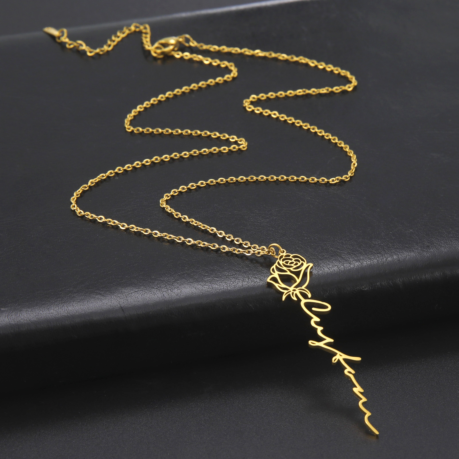 Sipuris Personalized Custom Na - Birth Flower Necklace reseña y precio