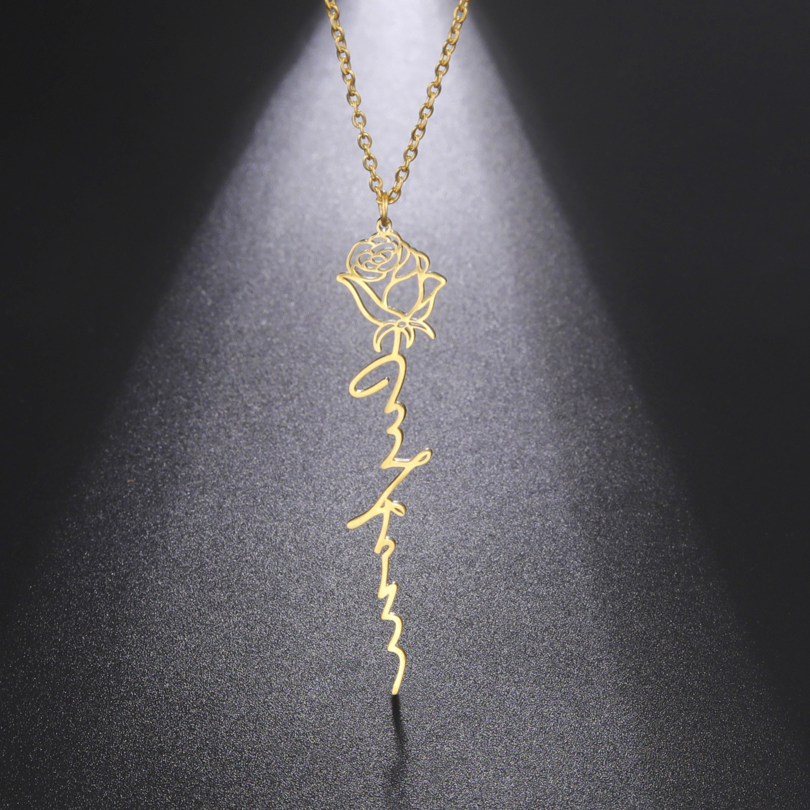 Sipuris Personalized Custom Na - Birth Flower Necklace reseña y precio