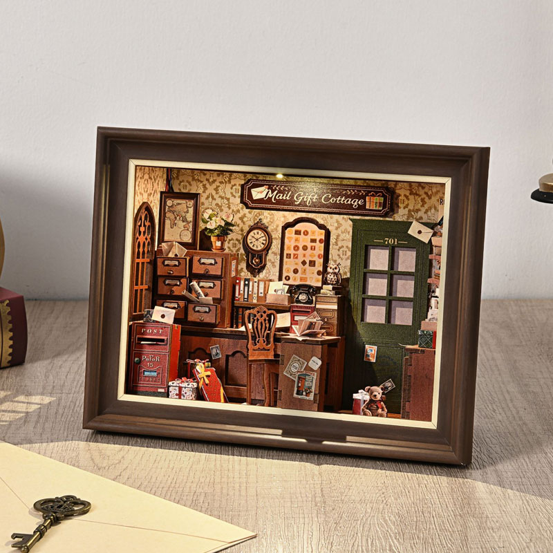 DIY 3D Wooden Book Nook Kit Mi - Engraved Wood Frame reseña y precio