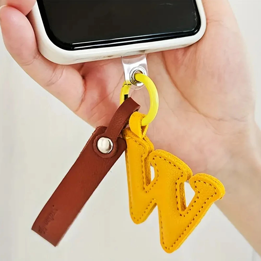 Creative PU Leather 26 Letter  - Monogram Keychain Leather reseña y precio