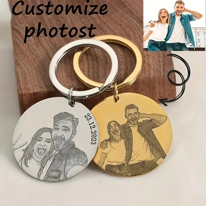 Personalized Engraved Portrait - Initial Ring Custom reseña y precio
