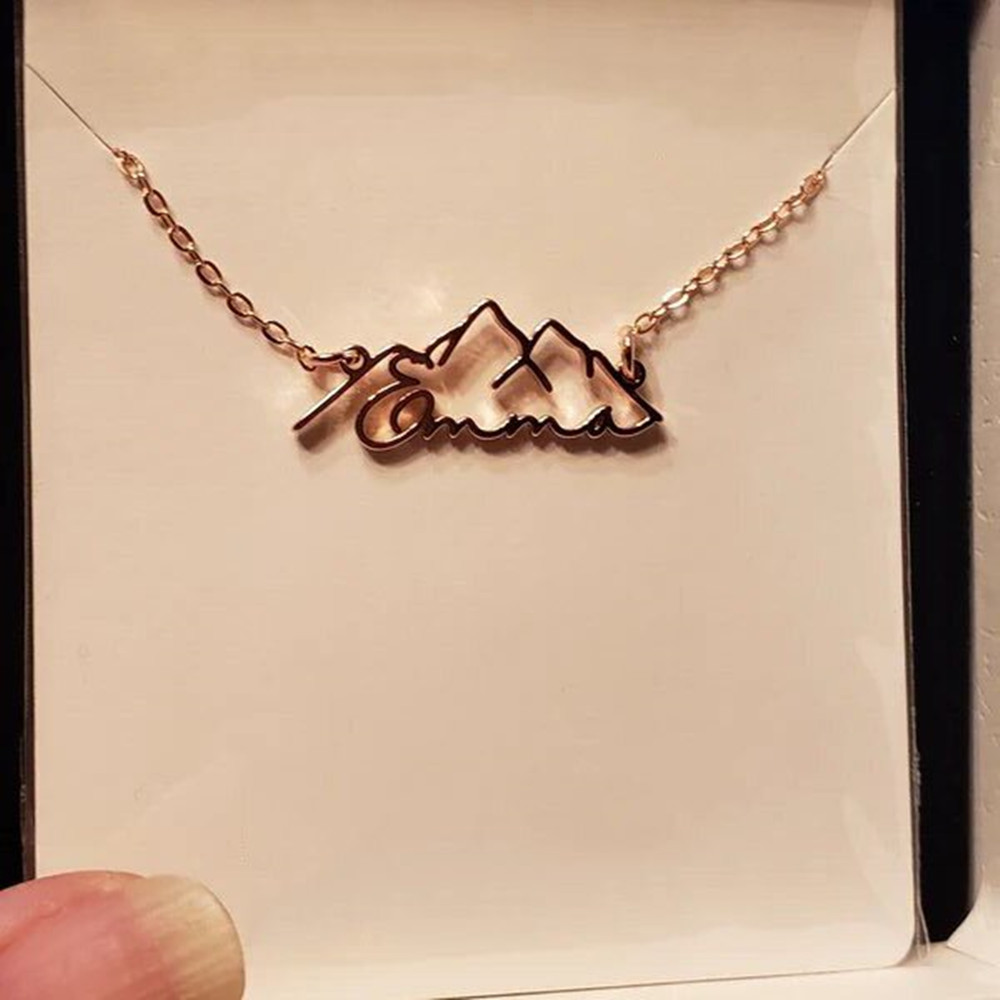 Custom Name Necklace Fashion P - Birth Flower Necklace reseña y precio