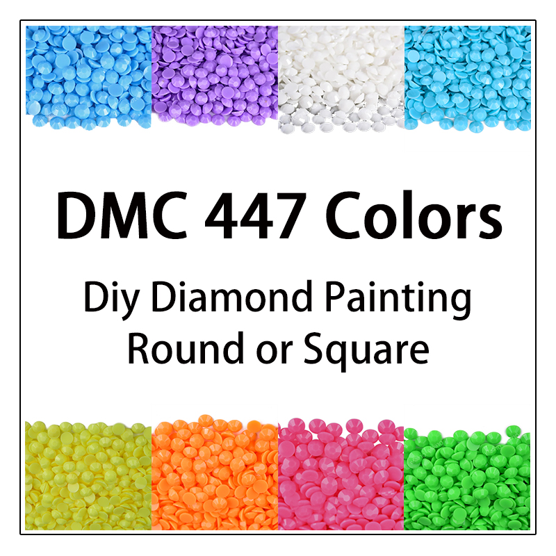 DMC 447 Colors 5D Diy Diamond  - Photo Mosaic Print reseña y precio