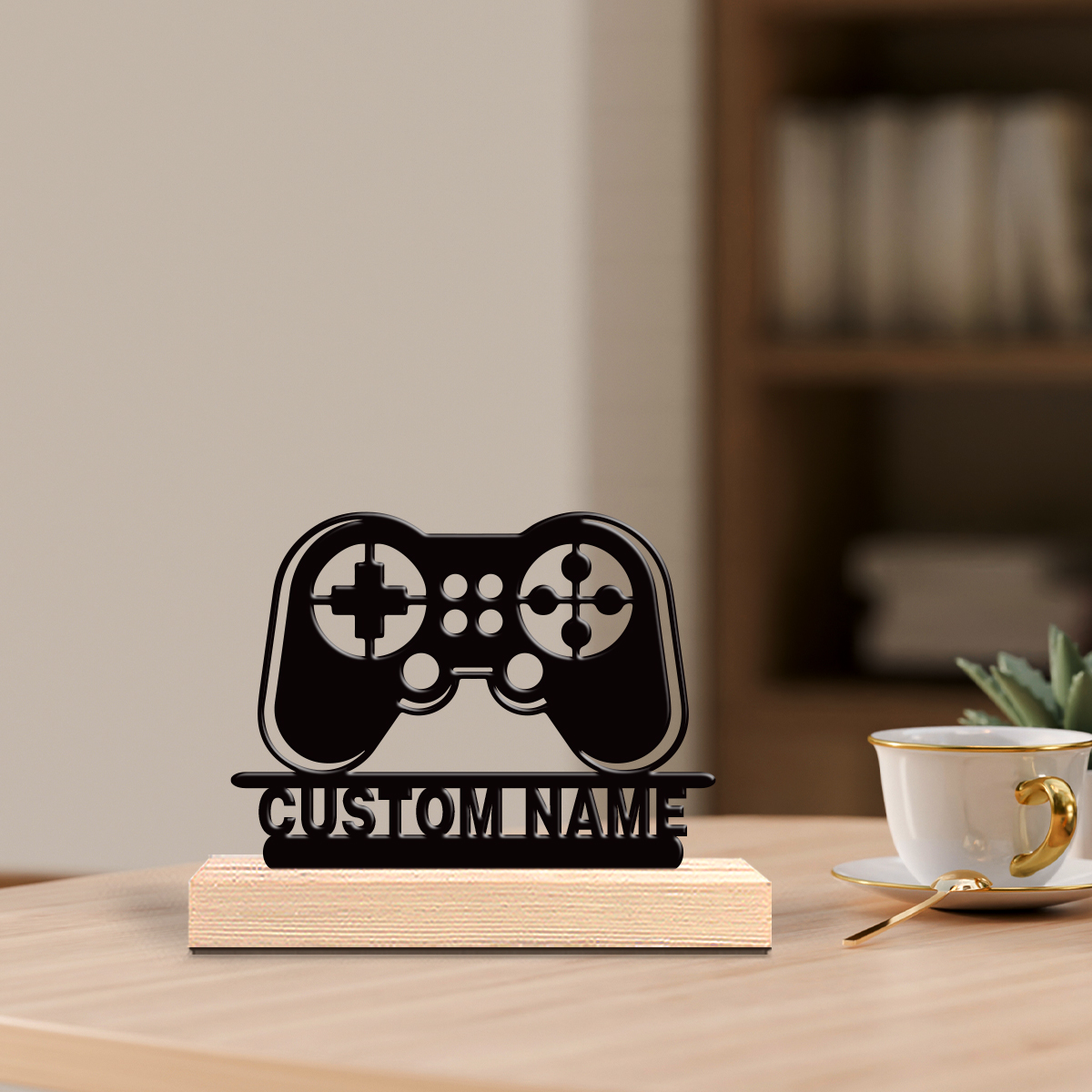 1pc Personalized Custom Game c - Engraved Wood Frame reseña y precio