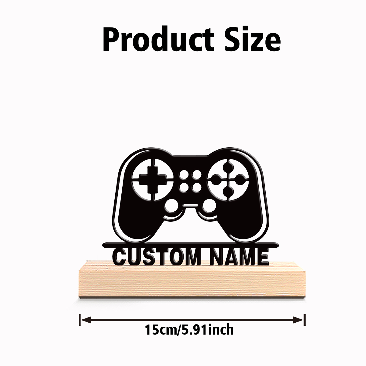 1pc Personalized Custom Game c - Engraved Wood Frame reseña y precio