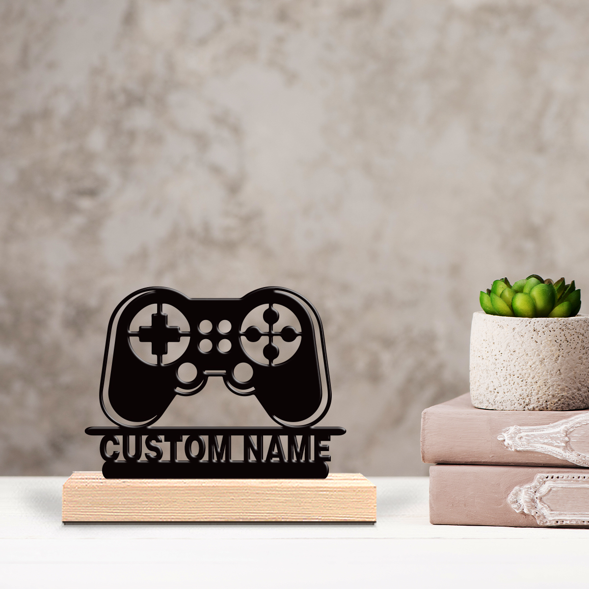 1pc Personalized Custom Game c - Engraved Wood Frame reseña y precio