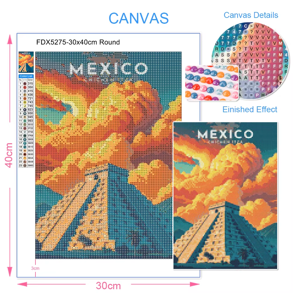 5D DIY Square&Round Diamond An - Photo Mosaic Print reseña y precio