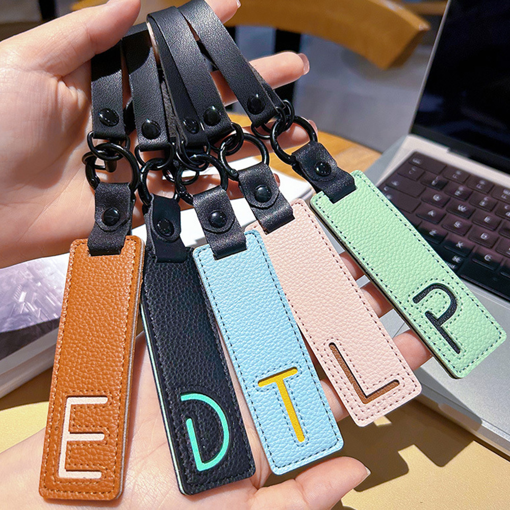 Classic Pu Leather Keychain A- - Monogram Keychain Leather reseña y precio