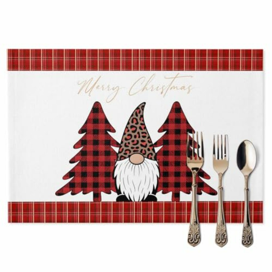 Set of 4 Winter Christmas Tree - Family Tree Print reseña y precio