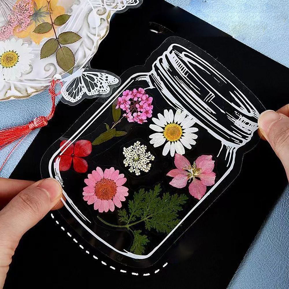 Glassware Shape Bookmarks Stic - Dried Flower Bookmark reseña y precio
