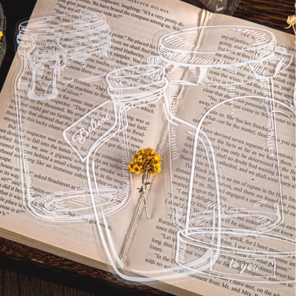 Glassware Shape Bookmarks Stic - Dried Flower Bookmark reseña y precio