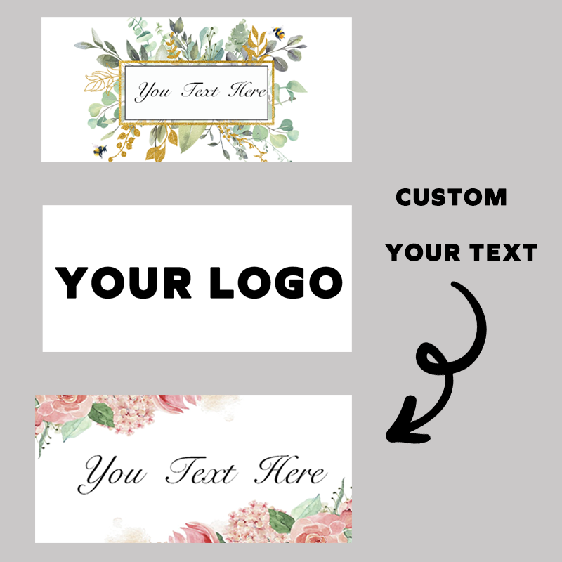 100pcs/pack rectangular sticke - Personalised Candle Label reseña y precio
