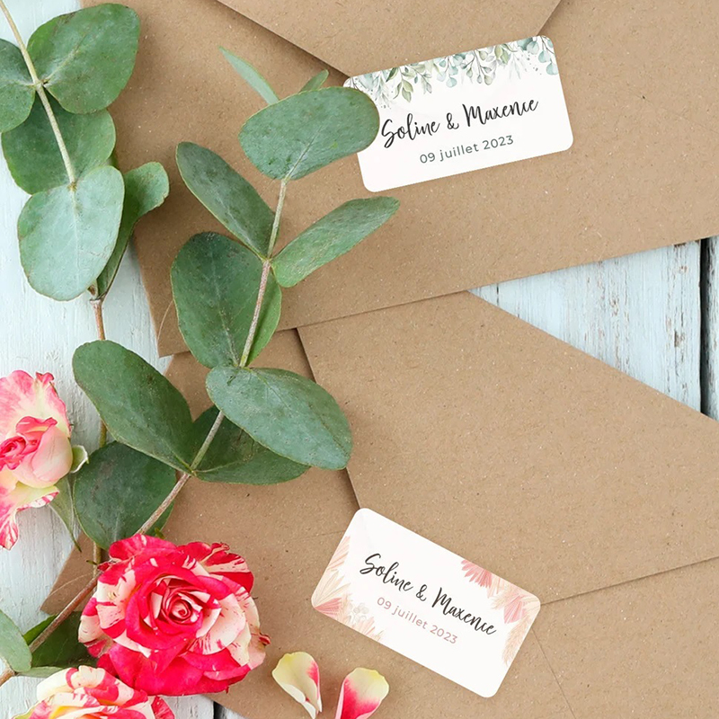 100pcs/pack rectangular sticke - Personalised Candle Label reseña y precio