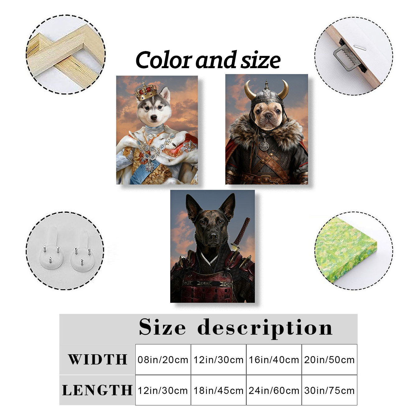 Customized Canvas Painting Roy - Pet Portrait Custom reseña y precio