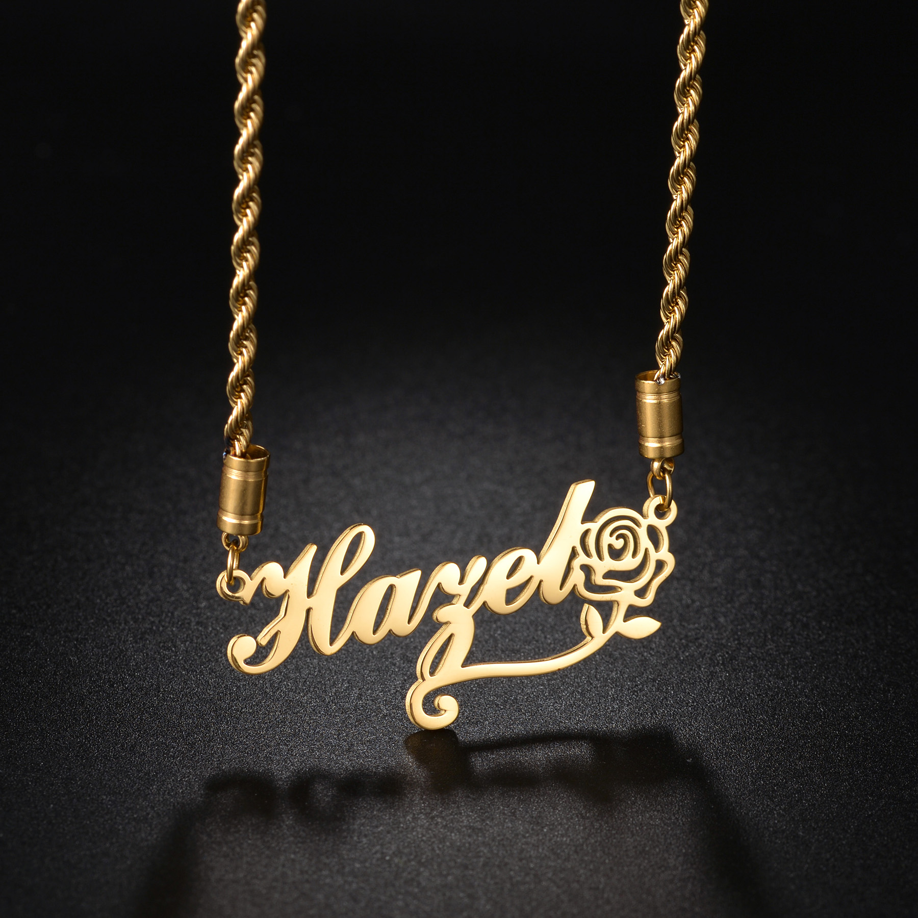 Atoztide Personalized Custom N - Birth Flower Necklace reseña y precio